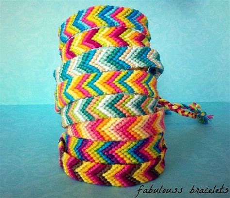 Colorful Chevron Friendship Bracelets Limited Time Etsy Chevron Friendship Bracelets