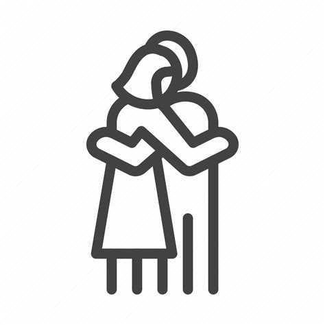 Comforting Couple Hug Romantic Icon Download On Iconfinder