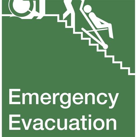 Accessible Means Of Egress Icon Emergency Evacuation Chair Sign Hoody By Accessible Exit Signs