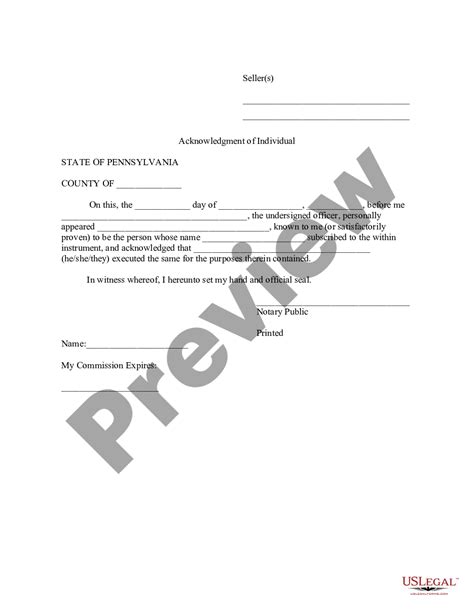 Pennsylvania Bill Of Sale With Warranty By Individual Seller Bill