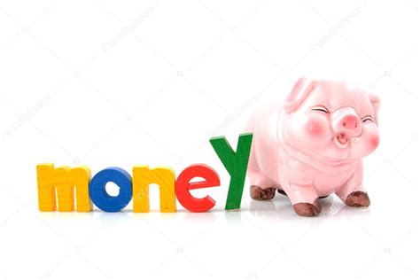 Piggy Bank Withe The Word Money Stock Photo Sannie