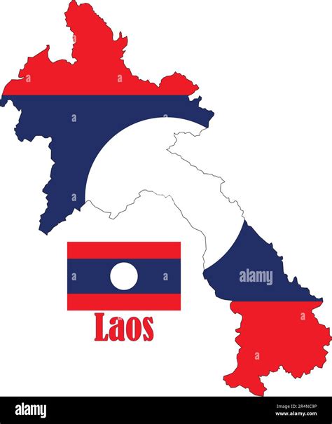 Map of laos Imágenes vectoriales de stock Alamy