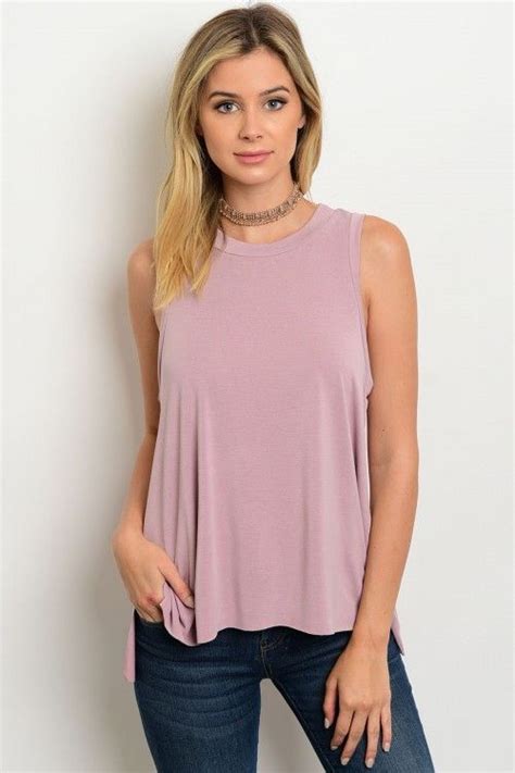 Blushing Pink Sleeveless Top Sleeveless Top Tops Tank Top Fashion