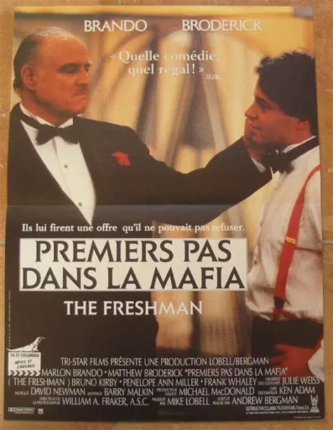 PREMIERS PAS DANS LA MAFIA The FRESHMAN Affiche CINEMA Marlon BRANDO