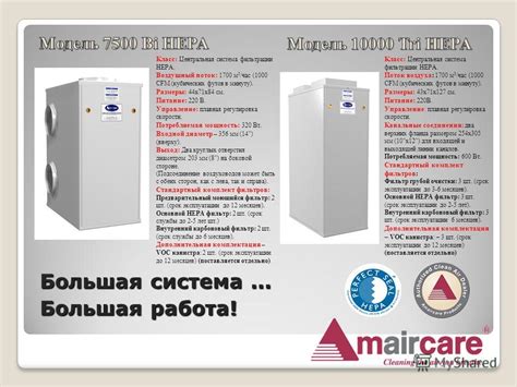 Презентация на тему: "Центральные HEPA системы фильтрации воздуха ...