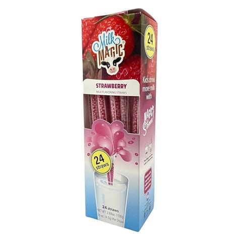 Milk Magic Strawberry Milk Straws Box Of 24 Milk