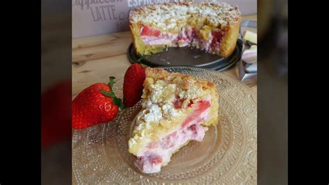 Torta Sbriciolata Con Fragole E Ricotta Youtube