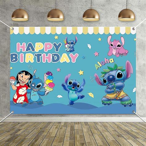 Lilo Y Stitch Banner De Fiesta Tem Tica Decoraci N De Cumplea Os Para