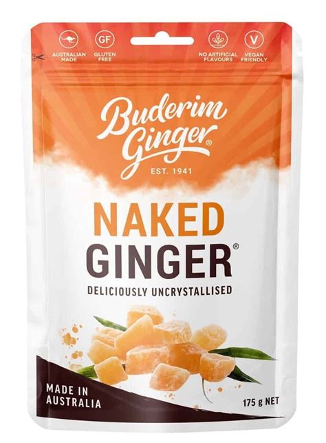 Buderim Ginger Naked Ginger Pouch 175g