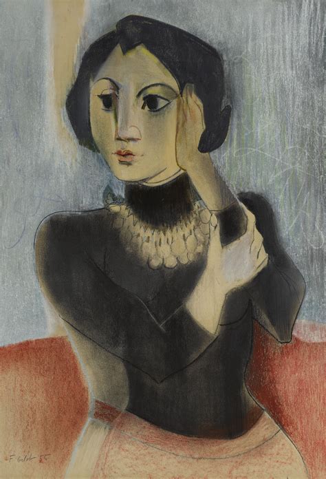 Genevieve In A Black Sweater 1955 By Françoise Gilot France Born