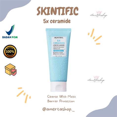 Jual AMERTASHOP L SKINTIFIC 5X Ceramide Low PH Cleanser Facial Wash