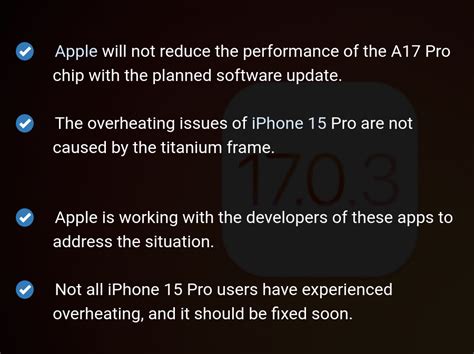 Apple To Fix Iphone 15 Pro Overheating Issue With Ios 17 0 3 R Newswall