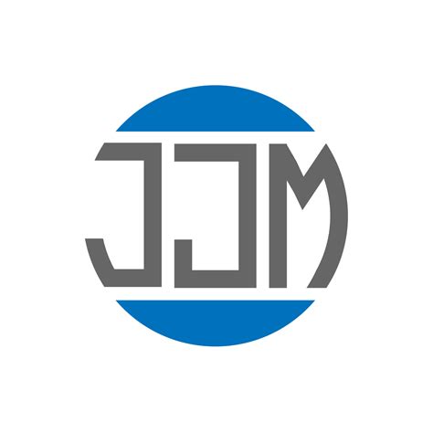 JJM letter logo design on white background. JJM creative initials circle logo concept. JJM ...