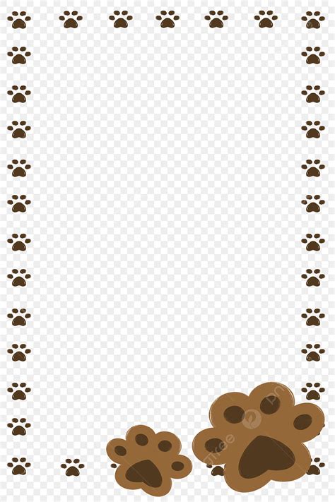 Dog Paw Border