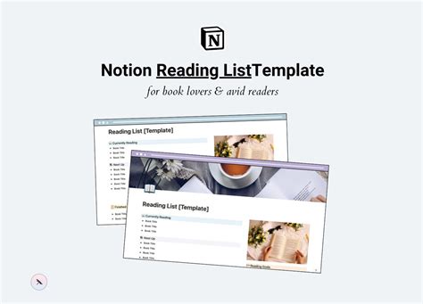 Reading List Notion Template Notion Organization for Book Lovers ...