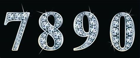 Diamond Numbers Clip Art