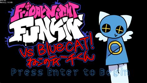 FNF Vs Blue Cat Feat Teach The Cat Friday Night Funkin Mods