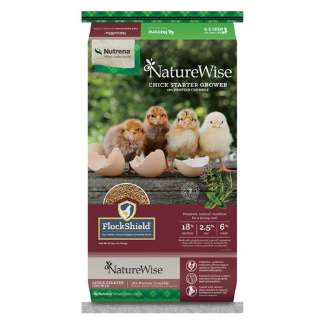 Murdochs Nutrena Naturewise Nonmedicated Chick Starter Grower Poultry Feed 18 Crumbles