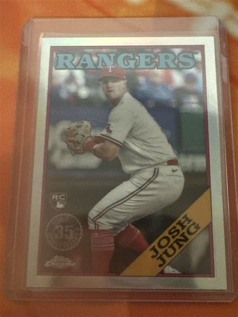 2023 Topps Chrome Josh Jung Rc 35th Anniversary Retro Refractor 88cu