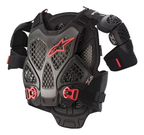 Colete Cross Alpinestars A Chest Preto Motocross Protetor