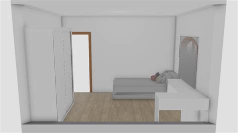 Quarto Julho De Larissa Planta 3D Mooble