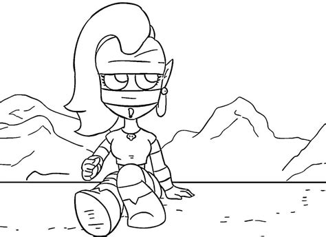 Emz Coloring Pages From Brawl Stars Print For Free