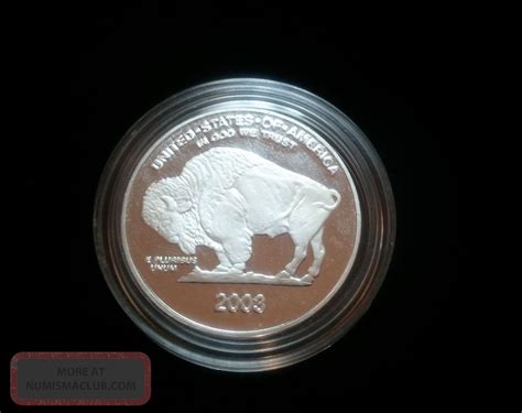 Buffalo Indian Silver Proof Like Round Troy Oz Fine Hb