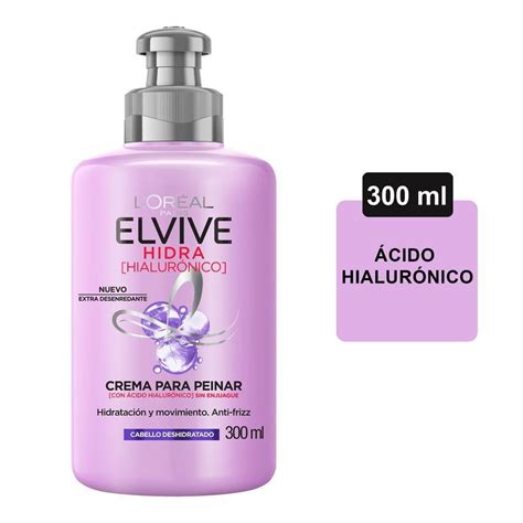 Crema Para Peinar L Or Al Elvive Hidra Hialur Nico Cabello Deshidratado