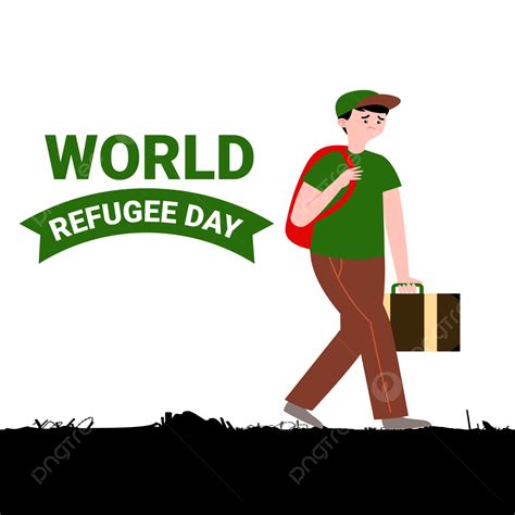 World Refugee Day Vector Hd Png Images World Refugee Day Design With