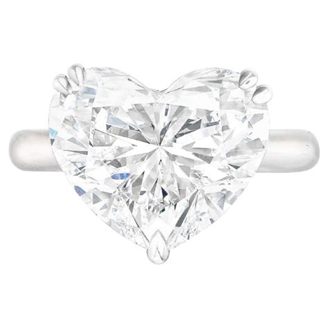 Gia Certified Carat Certified Heart Shape Diamond Ring For Sale At