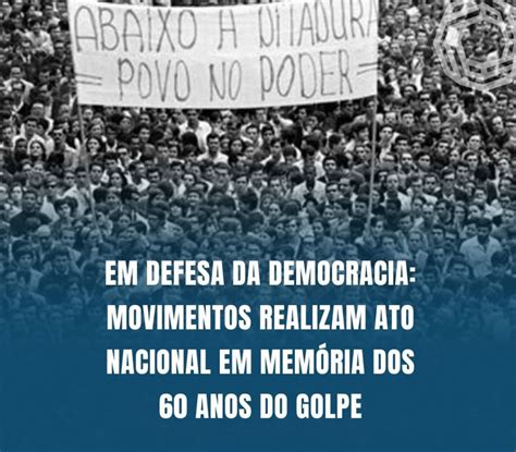 Em defesa da democracia movimentos realizam ato nacional em memória