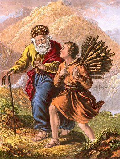 Abraham and Isaac on their way to Moriah stock image | Look and Learn