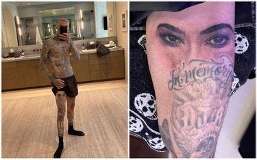 Travis Barker Se Tat A Los Ojos De Kourtney Kardashian Al Estilo Nodal