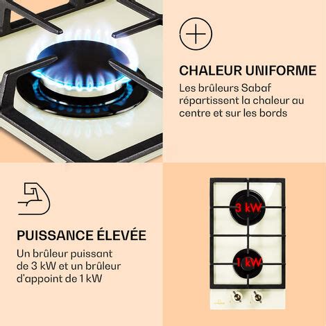 Klarstein Plaque De Cuisson Gaz Encastr E Plaque Gaz Br Leurs