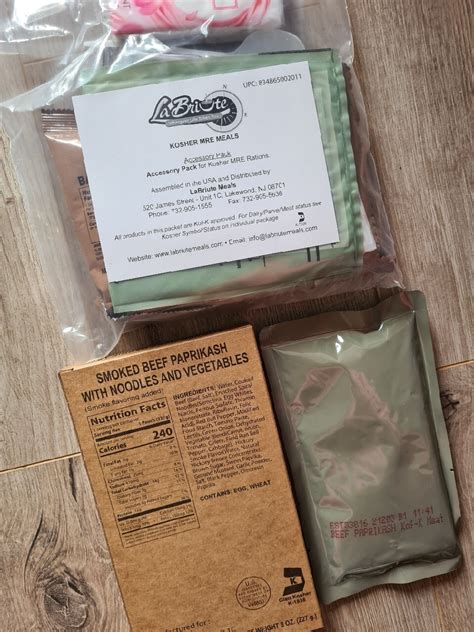 KOSHER MRE Meals US Army Racja żywnościowa 04 2027 Drawsko Pomorskie