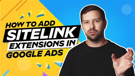 How To Add Sitelink Extensions In Google Ads YouTube