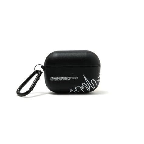 Manhattan Portage Pu Leather Hybrid Airpods Pro Case Skyline Black