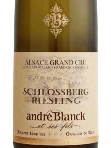 Andre Blanck Riesling Alsace Grand Cru Schlossberg Vivino Us