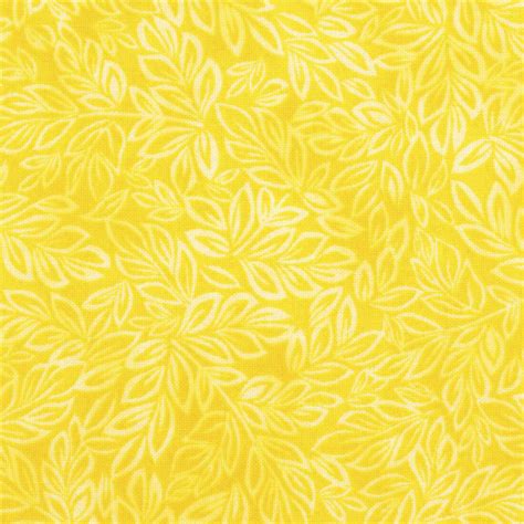 Yellow Blender Mini Leaf Cotton Fabric By Timeless Treasures ModeS4u