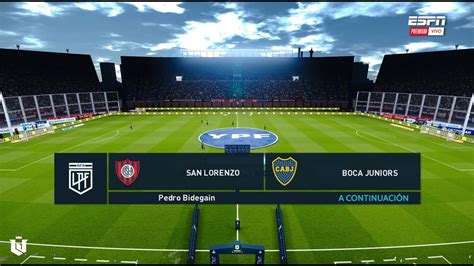 San Lorenzo Vs Boca Juniors Copa De La Liga Profesional Pes Youtube