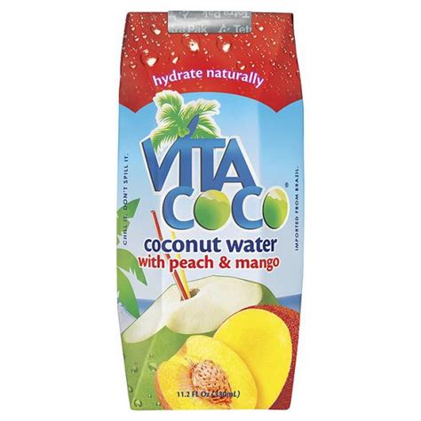 Peach And Mango Coconut Water In 330ml From Vita Coco