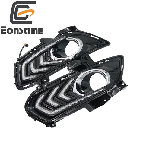 Eonstime Set V Car Drl Led Daytime Running Light Fog Lights For Ford