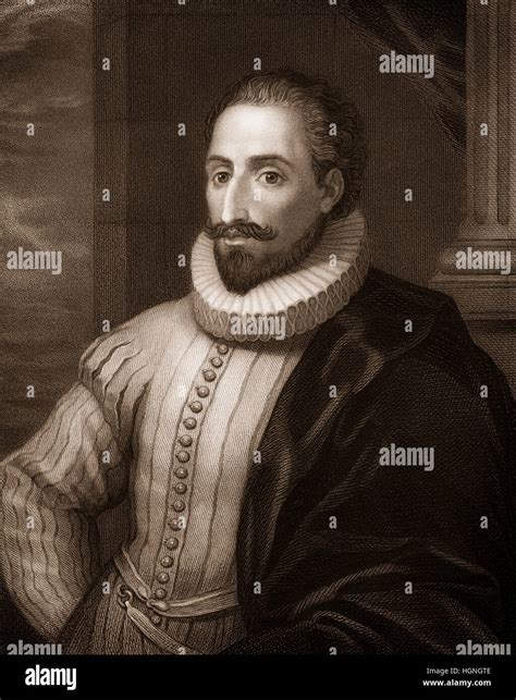 Steel Engraving C Miguel De Cervantes Saavedra A