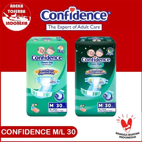 Jual Popok Dewasa Perekat Confidence M L Isi Classic Day Classic