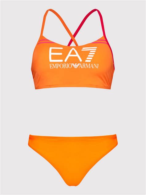 EA7 Emporio Armani Bikini 911154 2R407 00262 Pomarańczowy Modivo pl