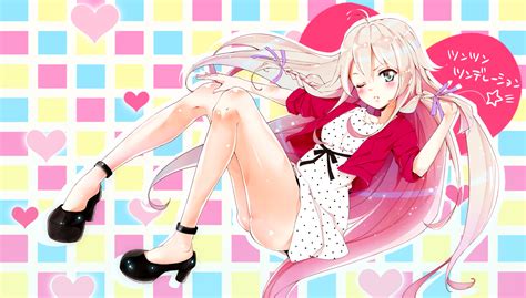 Blonde Hair Blue Eyes Blush Braids Conone Ia Long Hair Pink Hair