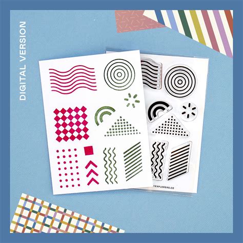 squiggles digital stamp set everyday explorers