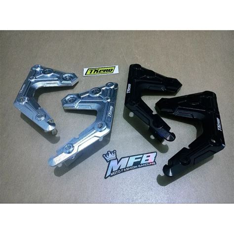 jual kupingan lampu depan rxking tkpro original hitam  silver bahan