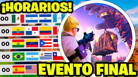 Cuando Inicia El Evento Final De Fortnite Horarios Evento Temporada