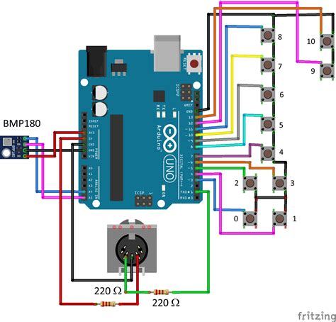 Lectronique En Amateur Fabrication D Une Fl Te Bec Midi Arduino